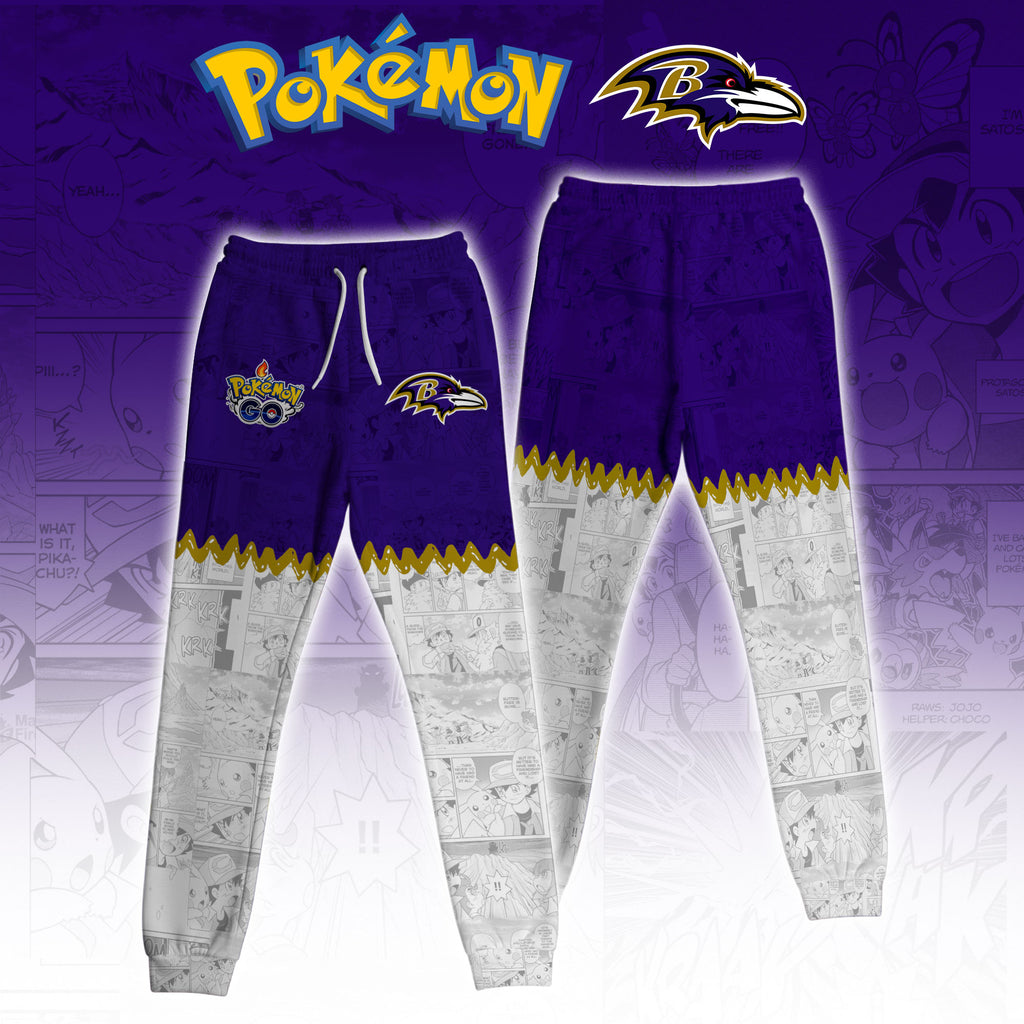 .BAL Ravens Special Pokemon Limited Edition Hoodie