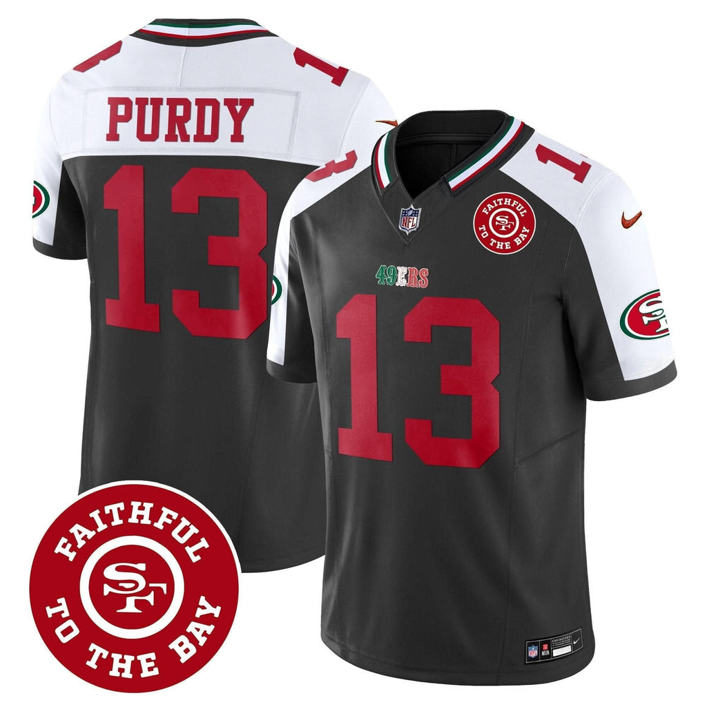49ers Mexico Faithful To The Bay Patch Vapor Jersey - All Stitched