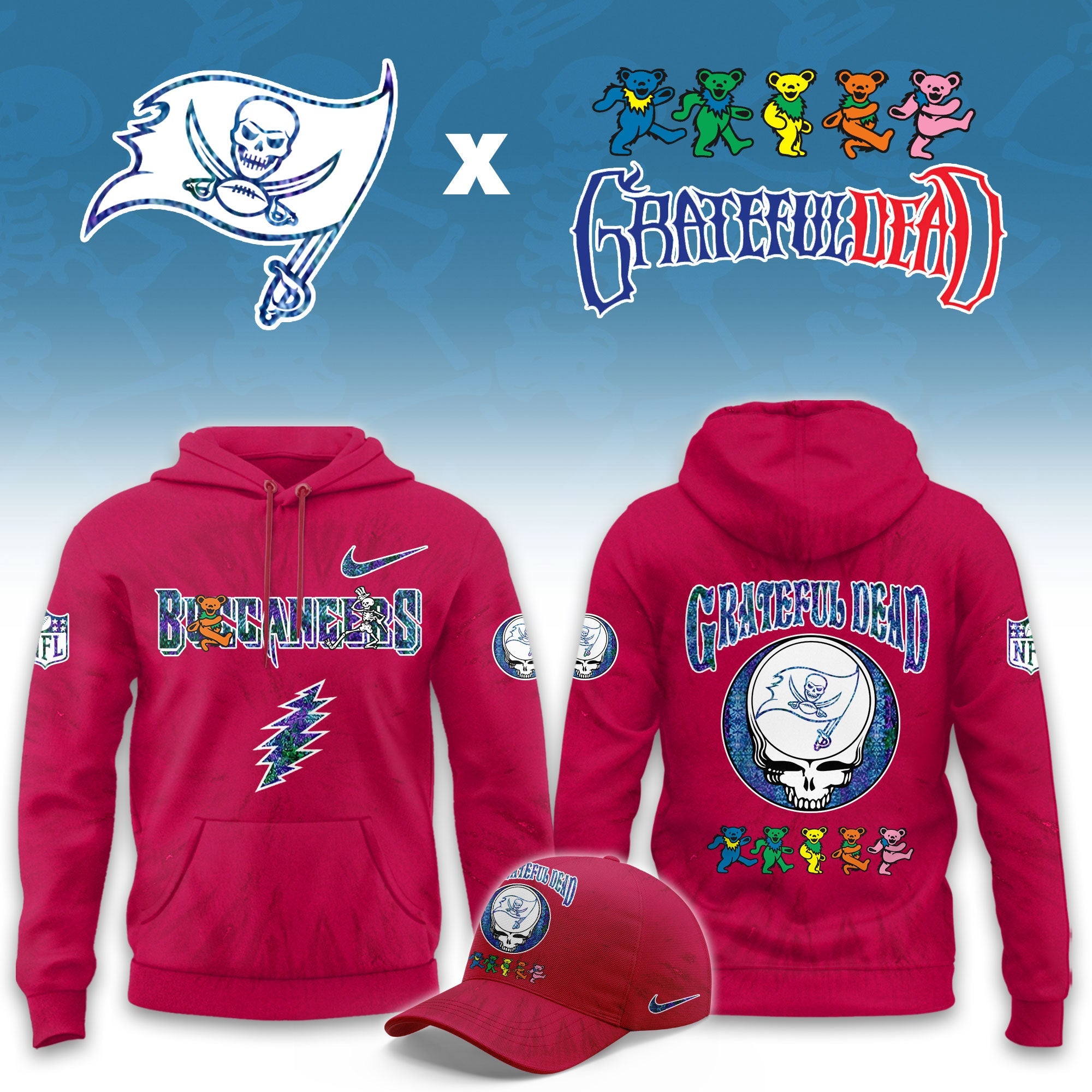 ...Tampa Bay Buccaneers Grateful Dead Limited Hoodie