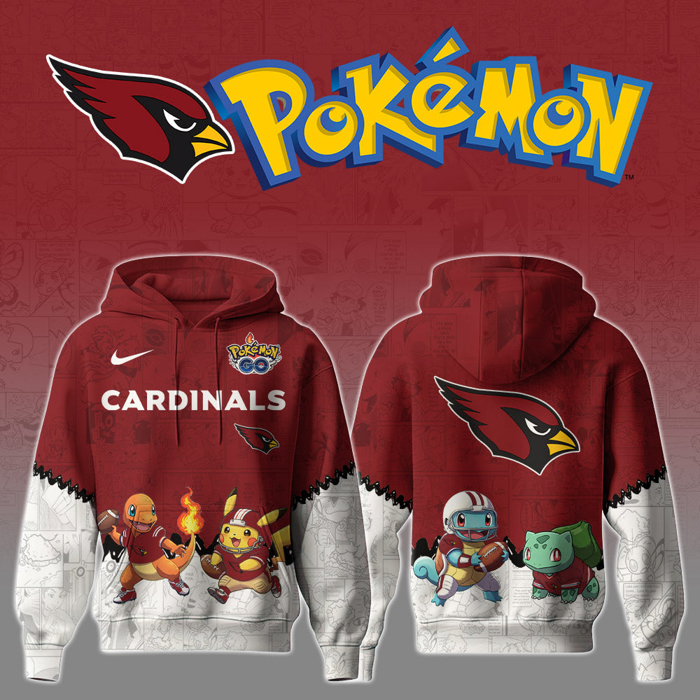 ARI Cardinals Special Pokemon Limited Edition Hoodie