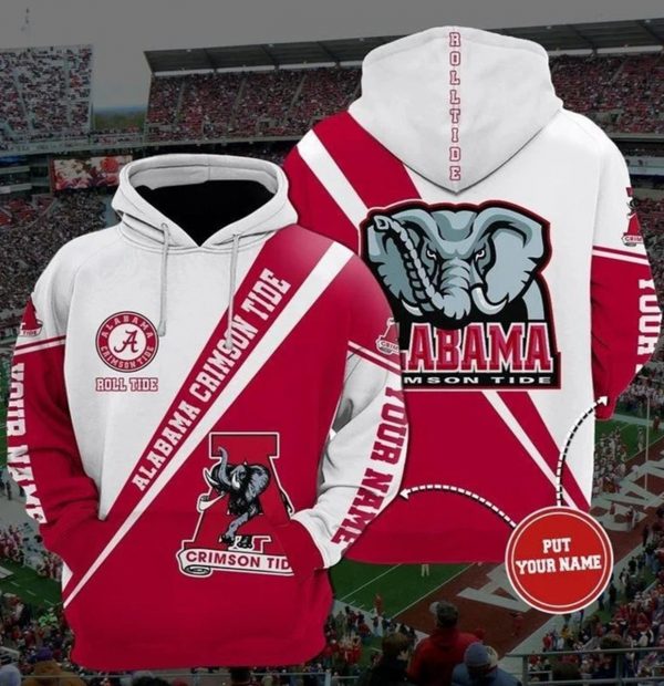 Alabama Crimson Tide 24 Nfl Gift For Fan 3D Hoodie Bomber Jacket